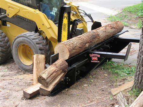 firewood processor skid steer video|halverson 140b firewood processor price.